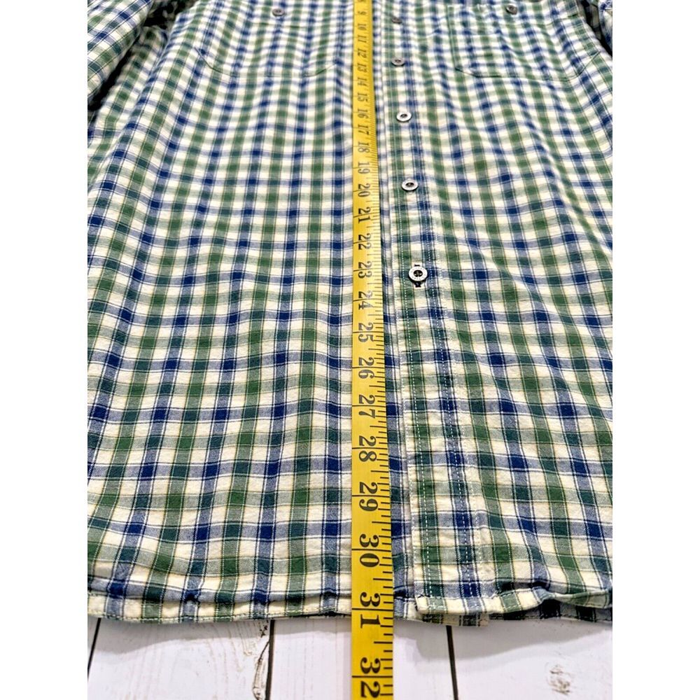 L.L. Bean Cotton Plaid Button Down Long Sleeve Shirt Size XL Reg Metal Buttons‎ - Picture 4 of 10